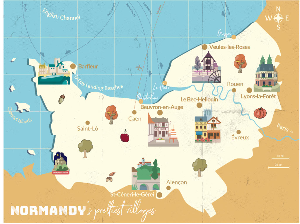 Les 6 plus beaux villages de Normandie à l'honneur sur le marché