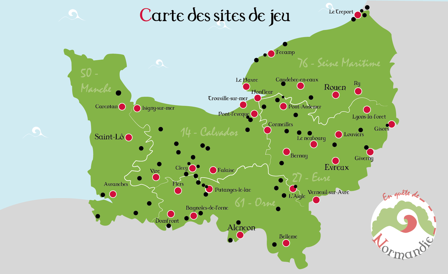 Carte En Quete De Normandie Le Site Pro De Normandie Tourisme