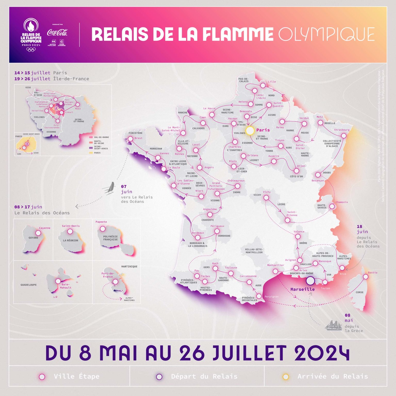 Le Parcours De La Flamme Olympique 2024 - Image To U